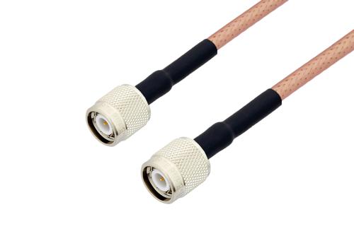 TNC Male to TNC Male Low Loss Cable Using PE-P195 Coax with HeatShrink