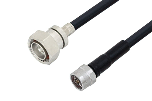 7/16 DIN Male to N Male Low Loss Cable 50 cm Length Using LMR-400-UF Coax