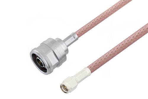 N Male to SMA Male Cable Using RG142 Coax