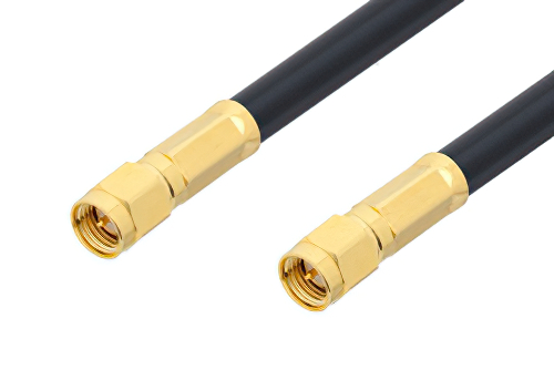 SMA Male to SMA Male Low Loss Cable Using LMR-240-DB Coax