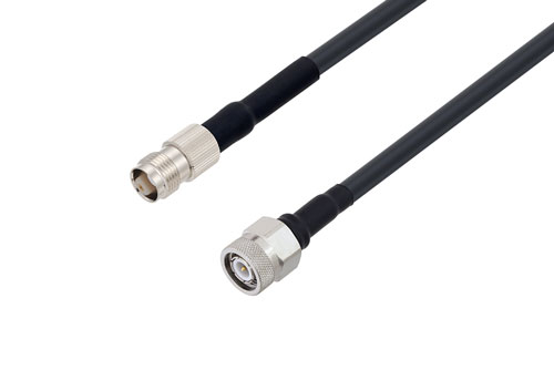 TNC Male to TNC Female Low Loss Cable Using LMR-240 Coax with HeatShrink