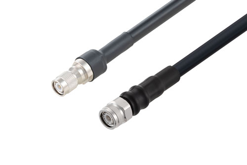 Clamped TNC Male to TNC Male Low Loss Cable Using LMR-400 Coax