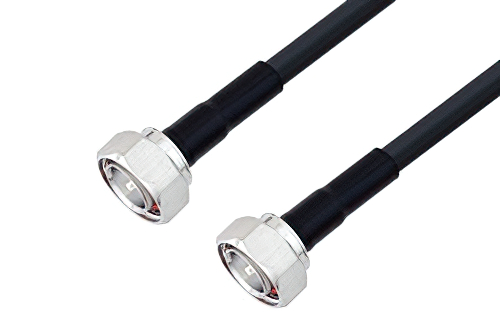 7/16 DIN Male to 7/16 DIN Male Low Loss Cable 100 cm Length Using LMR-400 Coax