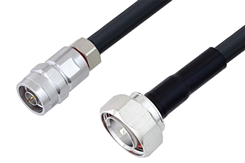 N Male to 7/16 DIN Male Low Loss Cable 36 Inch Length Using LMR-400 Coax