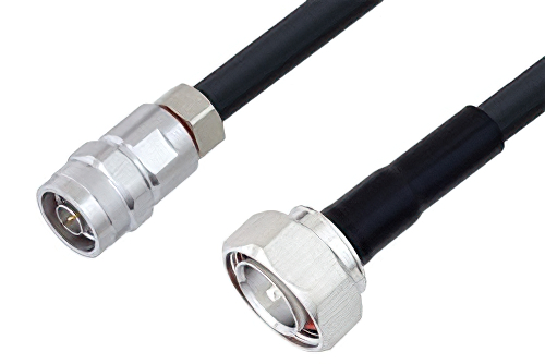 N Male to 7/16 DIN Male Low Loss Cable 60 Inch Length Using LMR-400 Coax