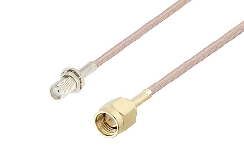 SMA Female Bulkhead to SMA Male Cable Using RG316 Coax