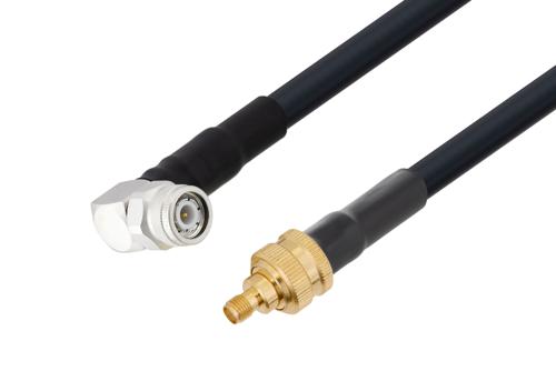 TNC Male Right Angle to SMA Female Low Loss Cable Using LMR-400 Coax