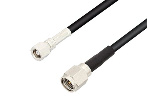 SMC Plug to SMA Male Low Loss Cable Using LMR-100 Coax
