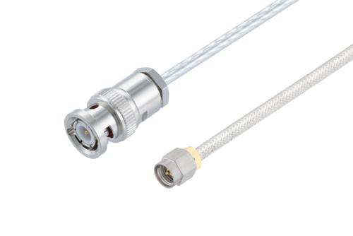 BNC Male to SMA Male Cable Using PE-SR402FL Coax