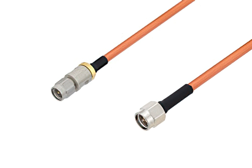 3.5mm Male to SMA Male Cable Using RG402 Coax with HeatShrink, LF Solder