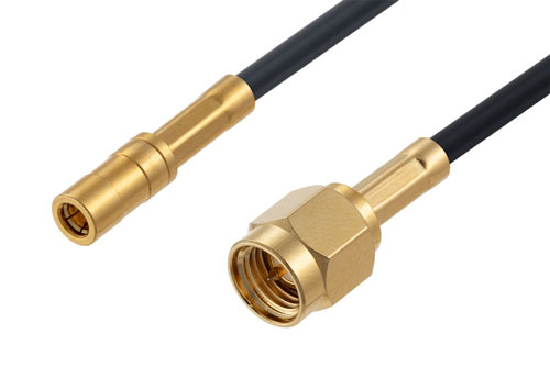 SSMB Plug to SMA Male Cable Using LMR-100 Coax