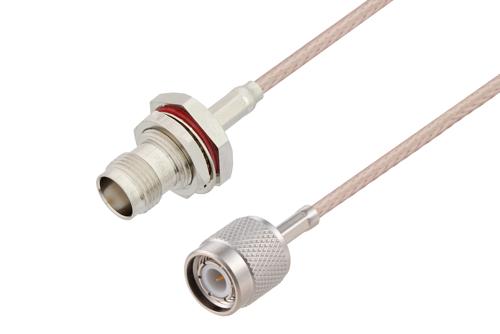 TNC Male to TNC Female Bulkhead Cable Using RG316-DS Coax