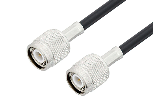 TNC Male to TNC Male Cable 100 cm Length Using LMR-195-FR Coax