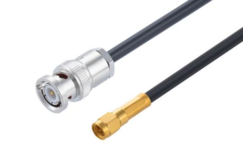 BNC Male to SMA Male Low Loss Cable Using LMR-200 Coax