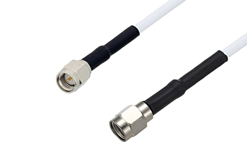 SMA Male to Reverse Polarity SMA Male Cable 48 Inch Length Using RG188-DS Coax with HeatShrink