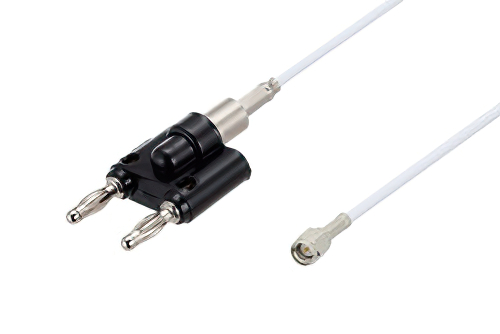 Banana Plug to SMA Male Cable 50 cm Length Using RG188-DS Coax