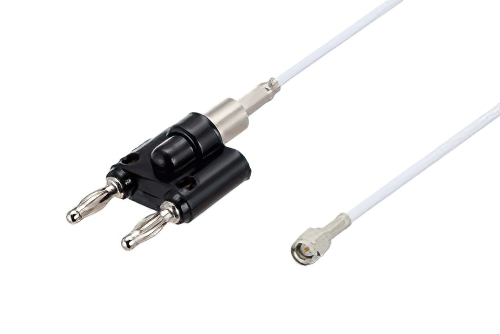Banana Plug to SMA Male Cable Using RG188-DS Coax