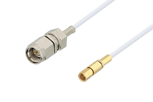SMA Male to SSMC Plug Cable 12 Inch Length Using RG196 Coax