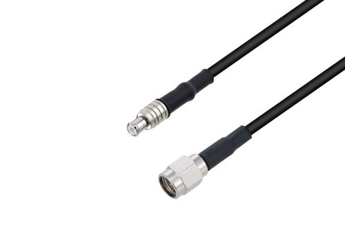 MCX Plug to SMA Male Cable 200 cm Length Using LMR-100 Coax
