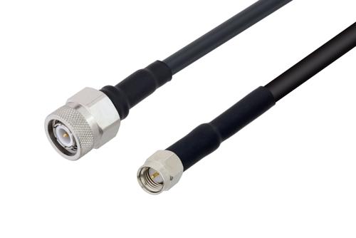TNC Male to SMA Male Low Loss Cable Using LMR-195 Coax