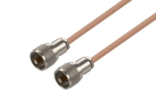 UHF Male to UHF Male Cable Using RG400 Coax, LF Solder