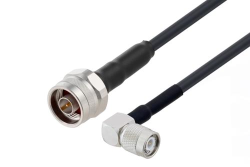 N Male to TNC Male Right Angle Cable Using PE-C240 Coax