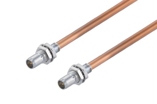 Slide-On BMA Plug Bulkhead to Slide-On BMA Plug Bulkhead Cable Using RG402 Coax