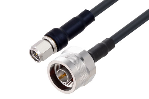 N Male to SMA Male Low Loss Cable Using LMR-200 Coax With Times Microwave Components