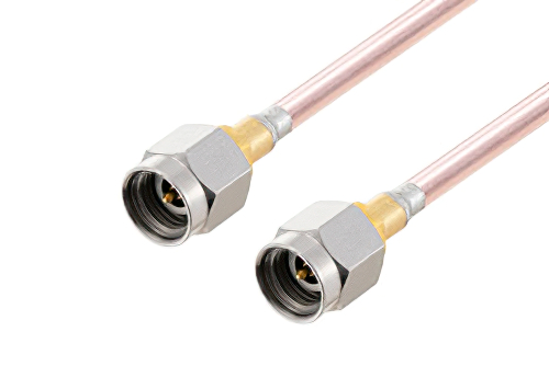 2.92mm Male to 2.92mm Male Cable 60 Inch Length Using PE-118SR Coax
