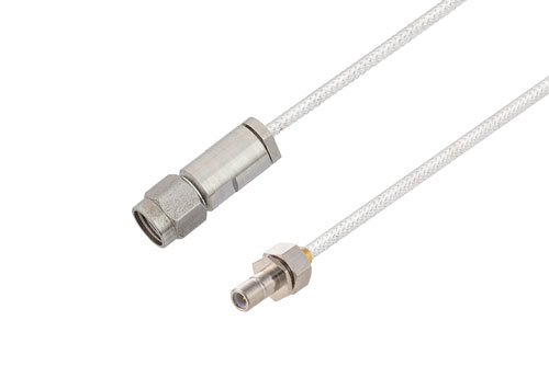 3.5mm Male to SMB Jack Cable Using PE-SR405FL Coax
