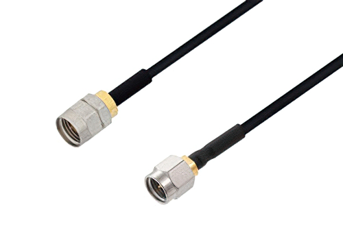 1.85mm Male to 2.92mm Male Cable 100 cm Using PE-SR405FLJ Coax