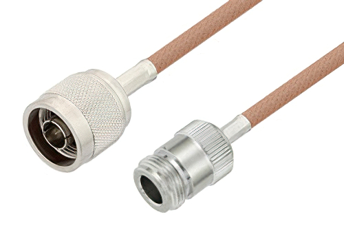 N Male to N Female Cable 150 cm Using RG400 Coax