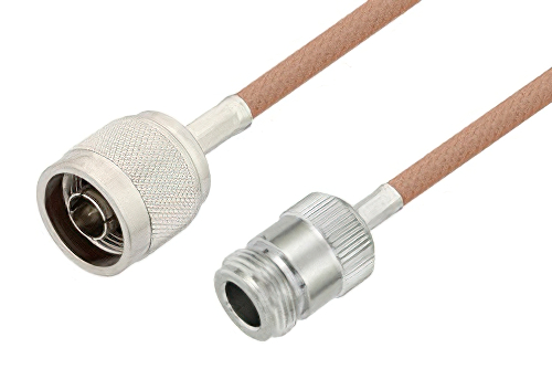 N Male to N Female Cable 50 cm Using RG400 Coax