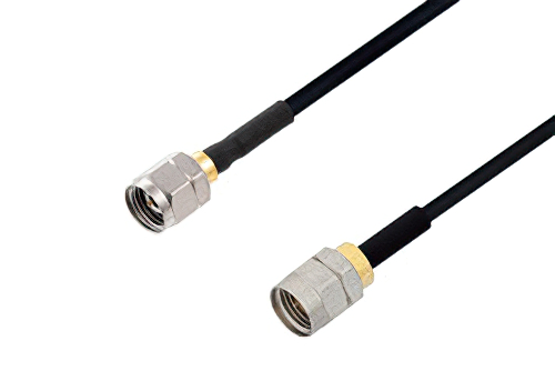 2.4mm Male to 1.85mm Male Cable 24 Inch Using PE-SR405FLJ Coax