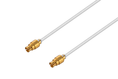 Mini SMP Female to Mini SMP Female Cable Using PE-SR047AL Coax