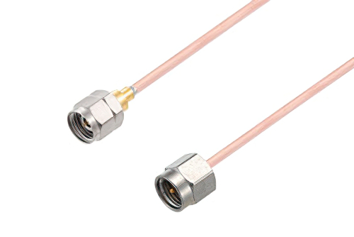 2.4mm Male to SMA Male Cable 150 cm Using RG405 Coax