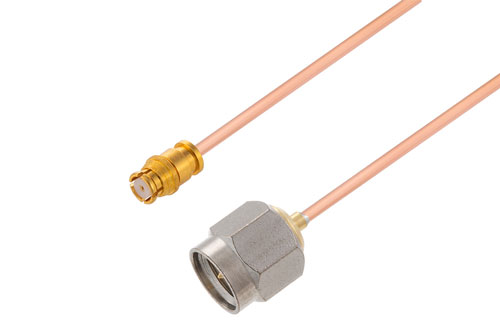 SMP Female to SMA Male Cable Using PE-047SR Coax