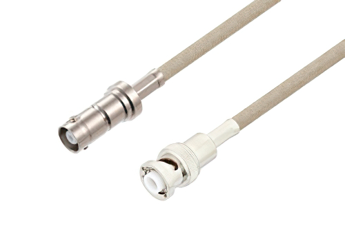 MHV Female to MHV Male Cable 60 Inch Length Using RG141 Coax