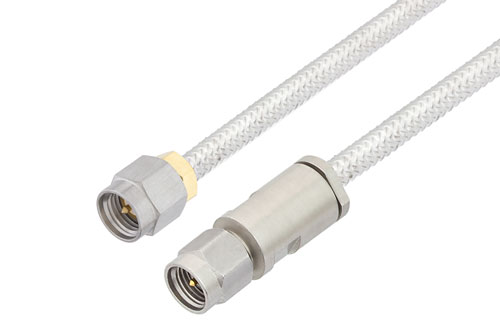 3.5mm Male to SMA Male Cable Using PE-SR402FL Coax