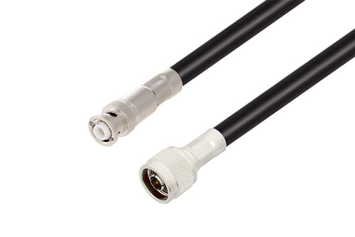 MHV Male to N Male Cable Using RG213 Coax