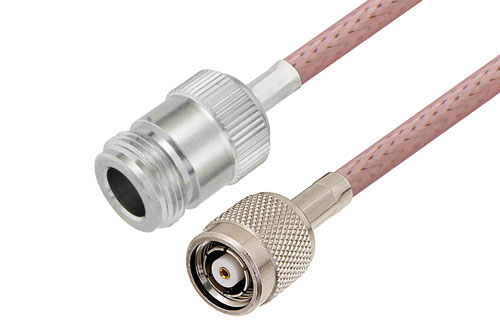 Reverse Polarity TNC Plug to N Female Cable Using RG142 Coax