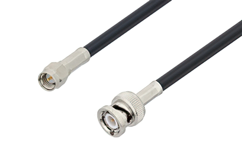 SMA Male to BNC Male Low Loss Cable Using LMR-195-FR Coax