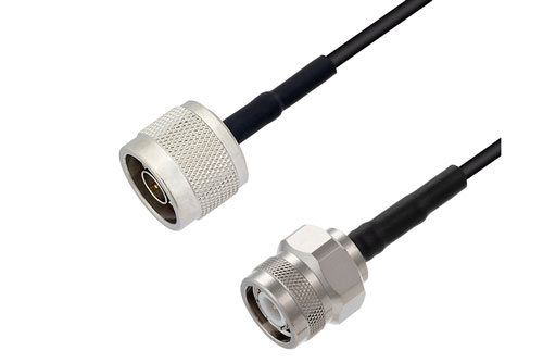 N Male to TNC Male Low Loss Cable Using LMR-100 Coax
