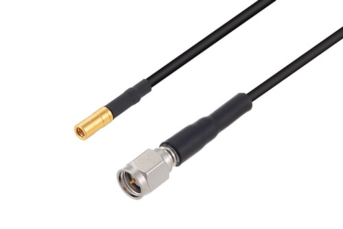 SSMB Plug to SMA Male Cable Using RG174 Coax with HeatShrink