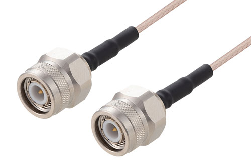 TNC Male to TNC Male Cable Using RG316 Coax , LF Solder