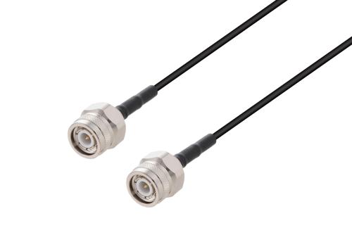 TNC Male to TNC Male Low Loss Cable Using PE-C100-LSZH Coax with HeatShrink