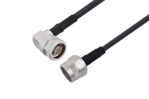 N Male Right Angle to N Male Cable Using PE-P195 Coax