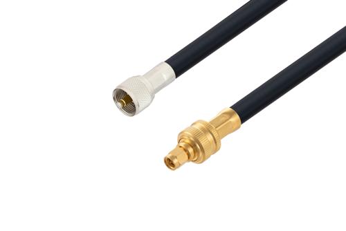 UHF Male to SMA Male Low Loss Cable Using LMR-400-UF Coax