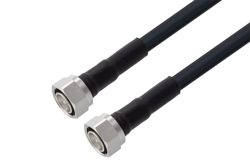 4.3-10 Male to 4.3-10 Male Low Loss Cable Using LMR-400-UF Coax