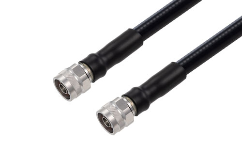 Fire Rated N Male to N Male Low PIM Cable Using SPF-500 Coax With Times Microwave Components